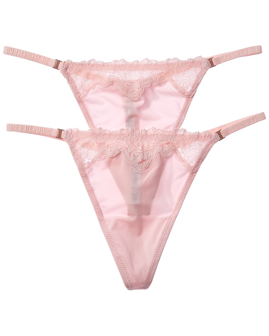 Le Mystere 2Pk Lace Allure Micro Thong