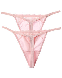 Le Mystere 2Pk Lace Allure Micro Thong