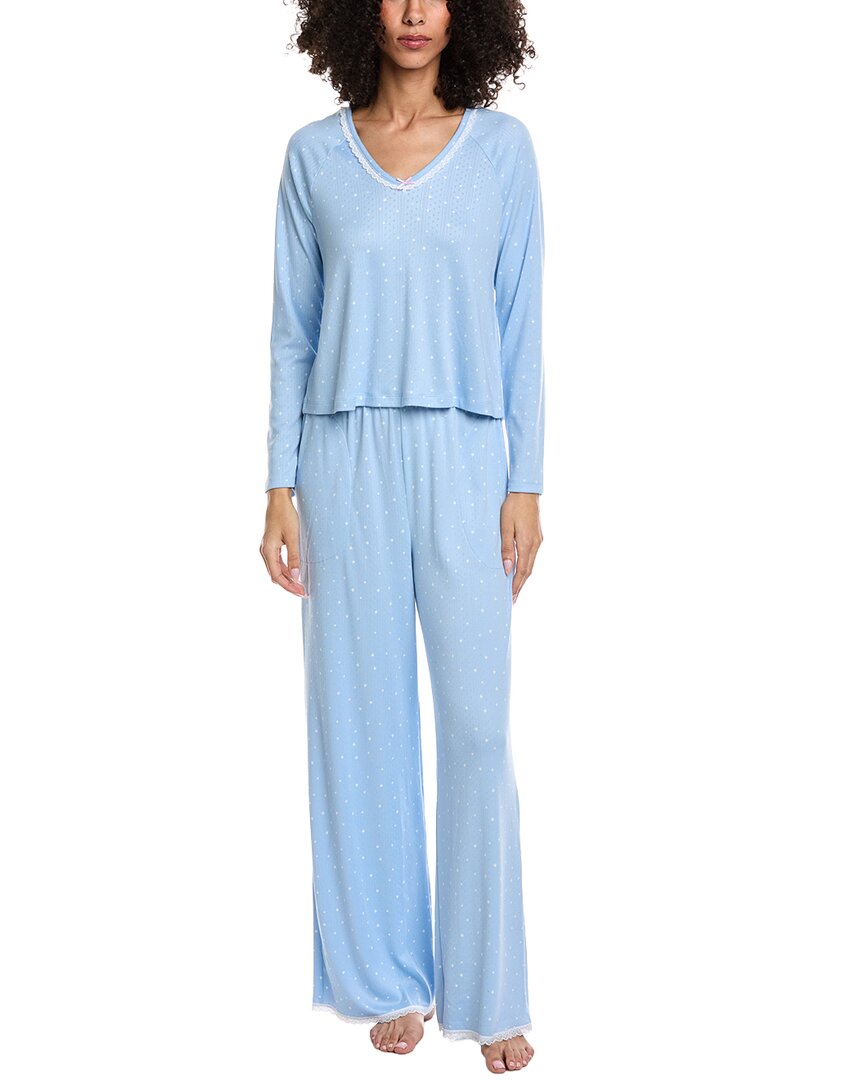 40 Winks 2Pc Top & Long Pajama Pant Set