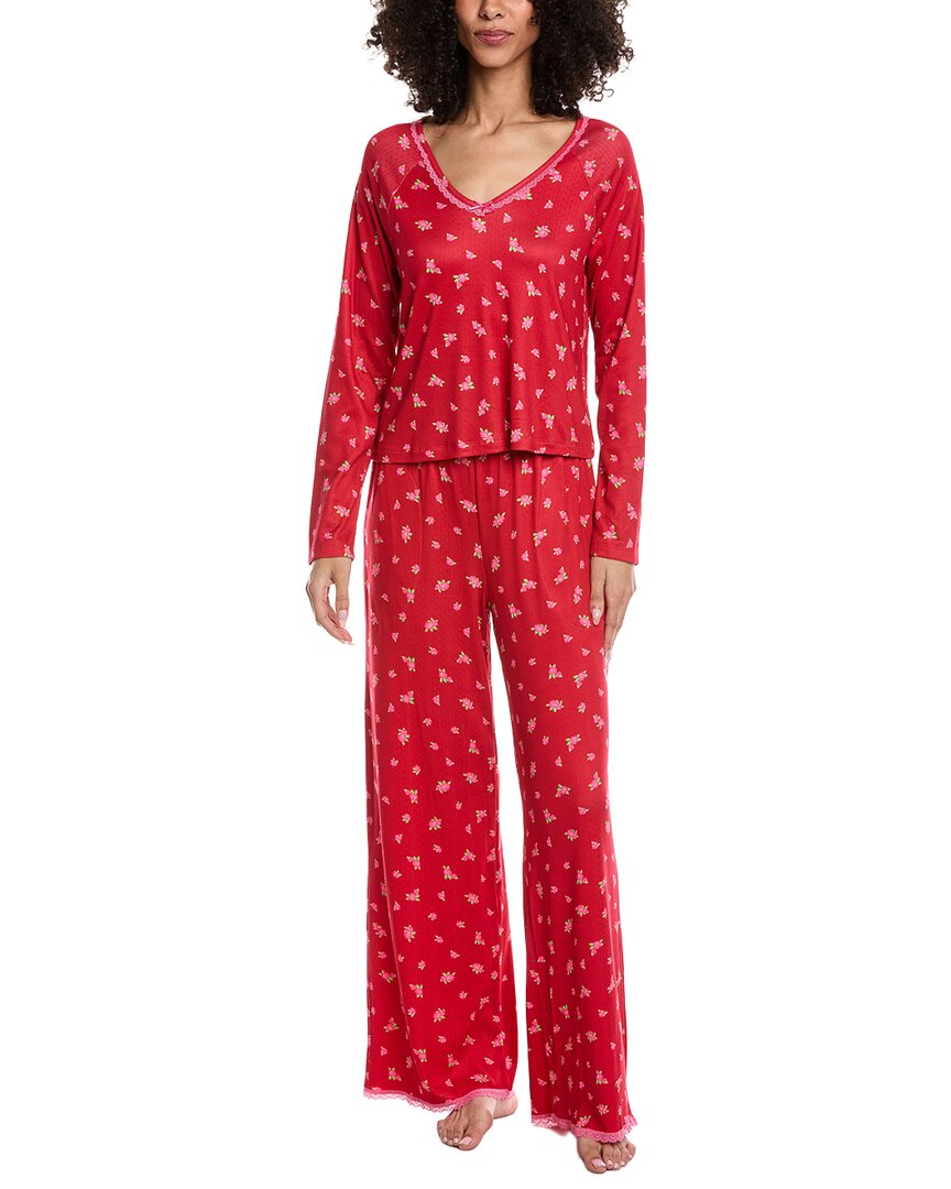 40 Winks 2Pc Top & Long Pajama Pant Set