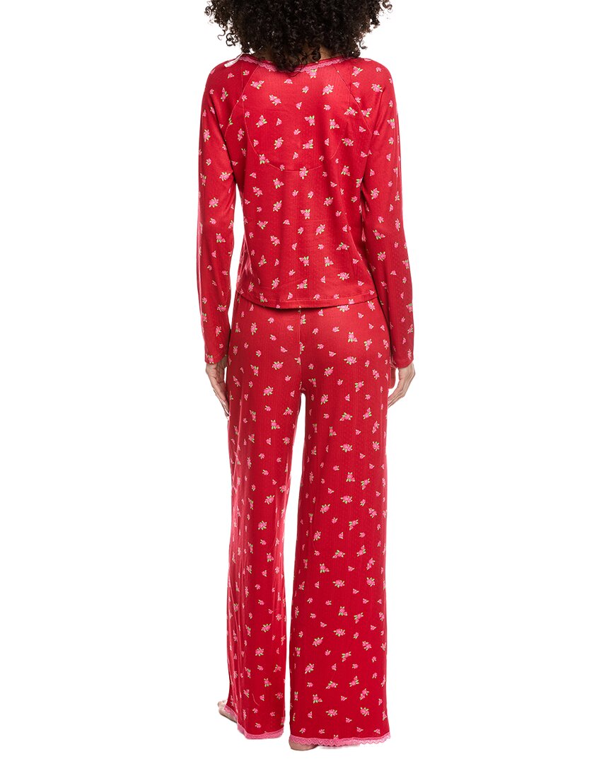 40 Winks 2Pc Top & Long Pajama Pant Set