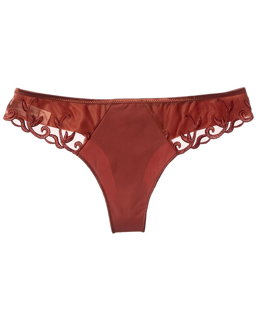 Simone Perele Thong Brown Multi