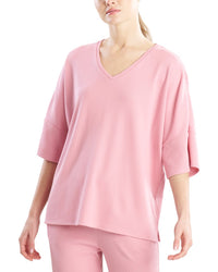 Natori Tranquility Waffle V-Neck Top