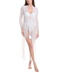 Mucci Womens Domenica Robe, M, White