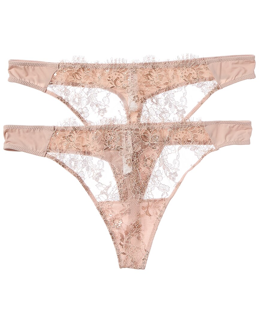 Skarlett Blue 2Pk Entice Thong Gold