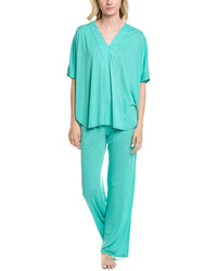 N Natori 2Pc Congo Pajama Pant Set Regular 0 (XS) Blue