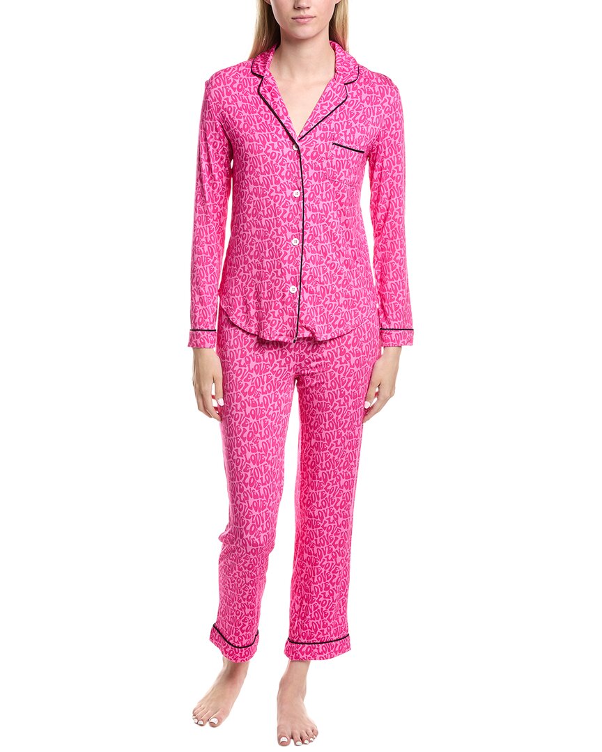 Katiejnyc 2Pc Maia Valentines Lounge Set Pink