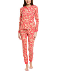 Ro's Garden 2Pc Ginger Pajama Set Red