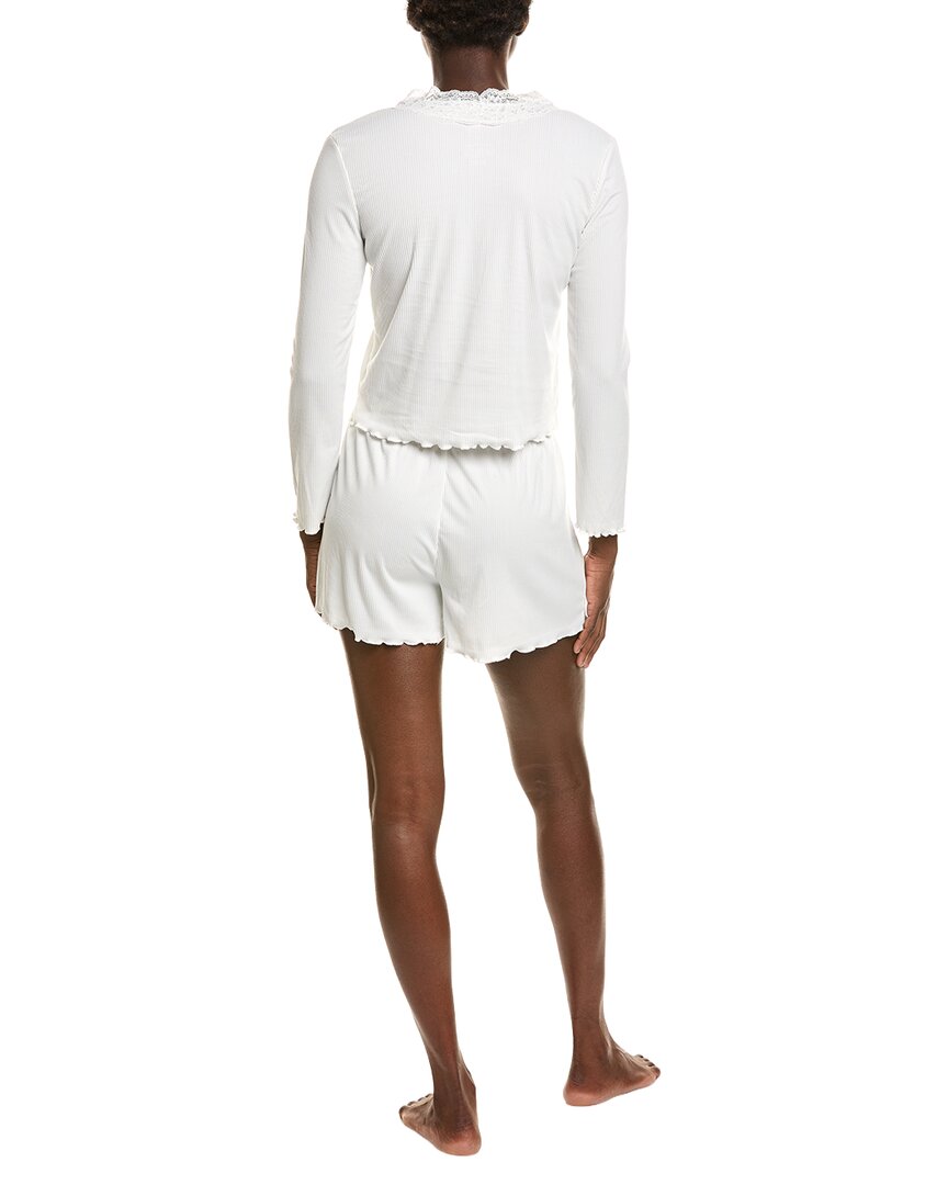 Sugar 2Pc Short Sleeve Notch Collar Top & Short Set