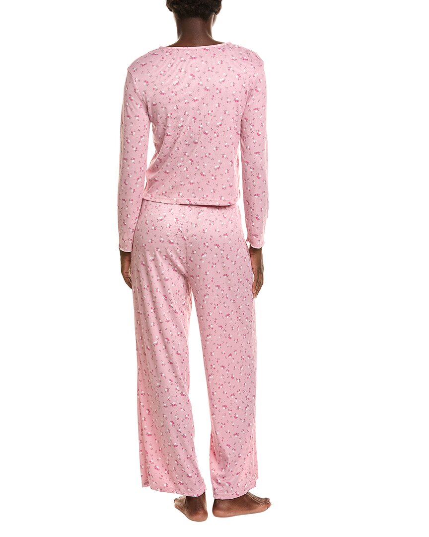 Sugar 2Pc Tie Front Foldover Pajama Set