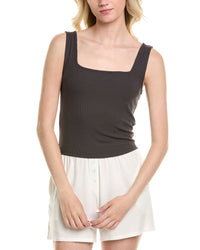 Barefoot Dreams Malibu Collection Ultra Soft Rib Cropped Tank