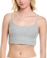 Barefoot Dreams Barefoot Dreams Womens  Malibu Collection Ultra Soft Rib Bralette, M, Grey