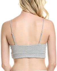 Barefoot Dreams Barefoot Dreams Womens  Malibu Collection Ultra Soft Rib Bralette, M, Grey