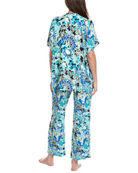 N Natori 2Pc Fusion Fans Challis Pajama Set