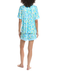 Ellen Tracy Ellen Tracy 2Pc Notch Collar Top & Short Pajama Set