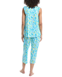 Ellen Tracy Ellen Tracy 2Pc Top & Cropped Pant Pajama Set