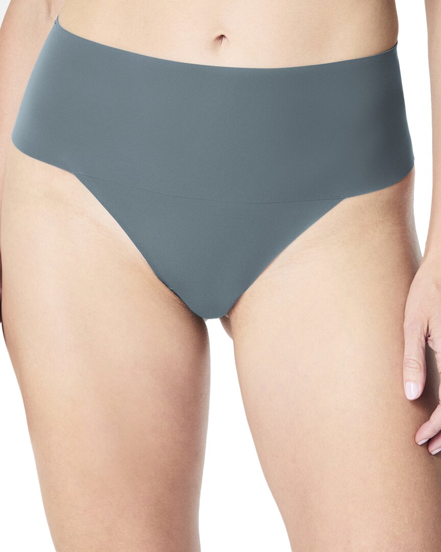 Spanx® Undie-Tectable® Thong Regular 4 (S) Blue
