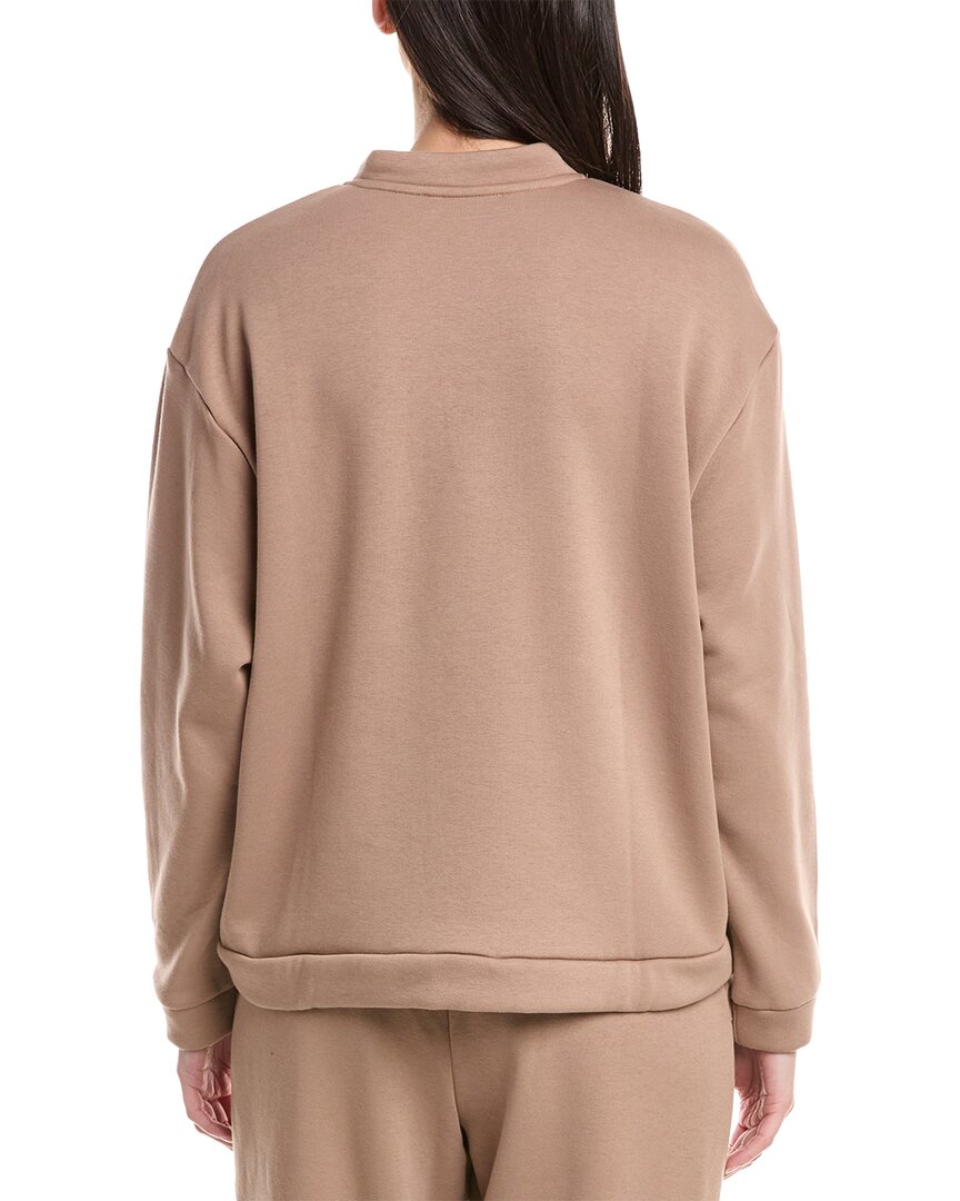 Natori Nova Cozy Brushed Knit Everywhere Zip-Up Top