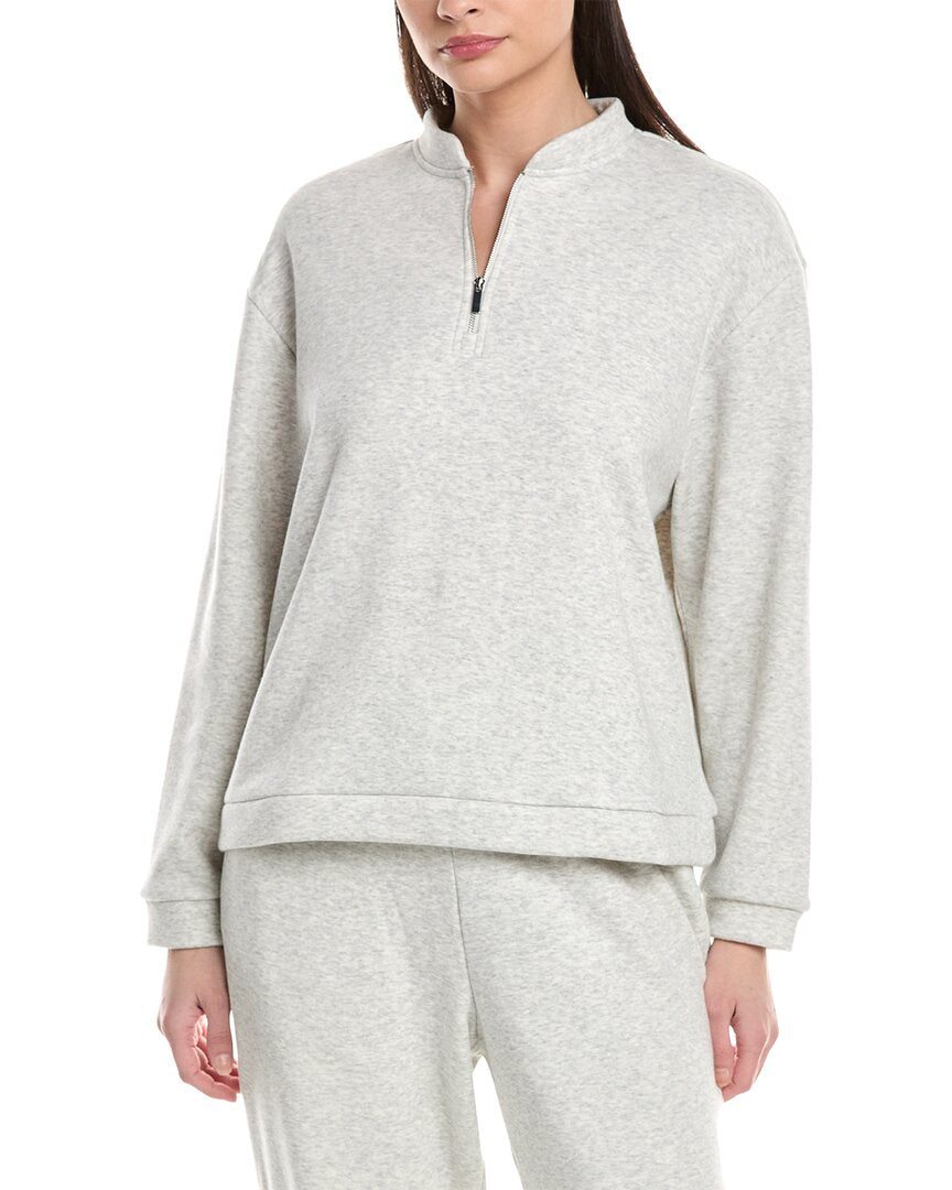 Natori Nova Cozy Brushed Knit Everywhere Zip-Up Top
