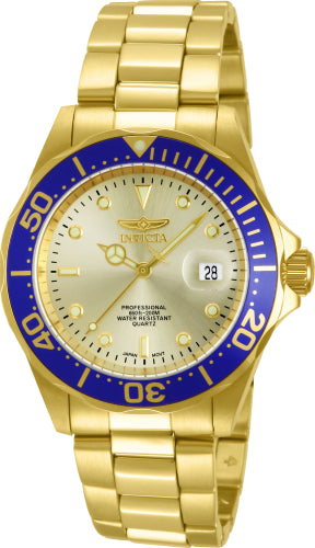 Invicta Men's Pro Diver Gold Dial Watch - 14124