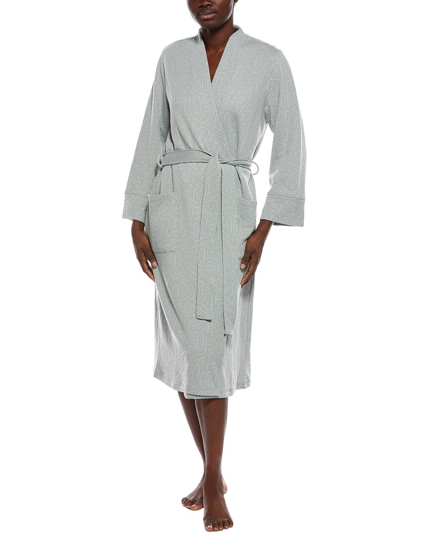 N Natori N Natori Quilted Geo Knit Jacquard Robe