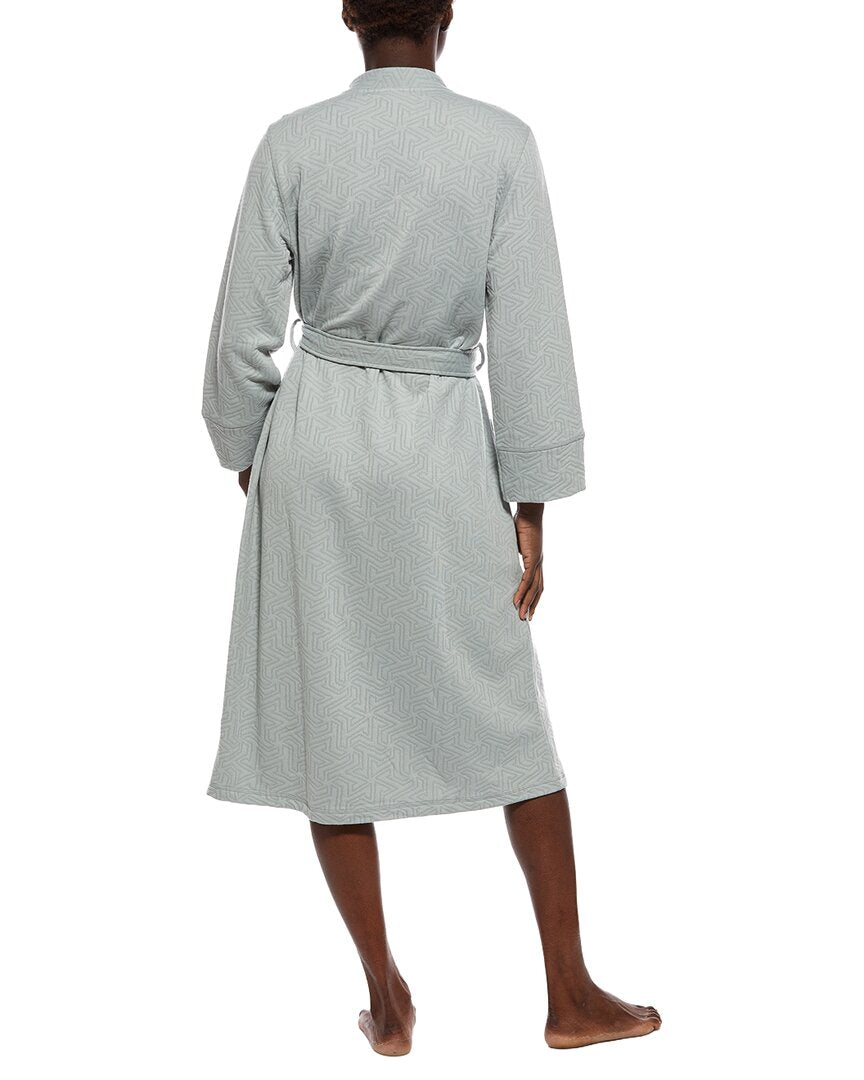 N Natori N Natori Quilted Geo Knit Jacquard Robe