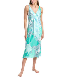 N Natori Flourish Printed Satin Night Gown