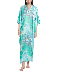 N Natori Flourish Printed Satin Night Gown