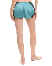 Kiki De Montparnasse Lace Inset Silk-Blend Tap Short