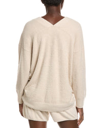 Barefoot Dreams Cozychic Lite V-Neck Seamed Pullover