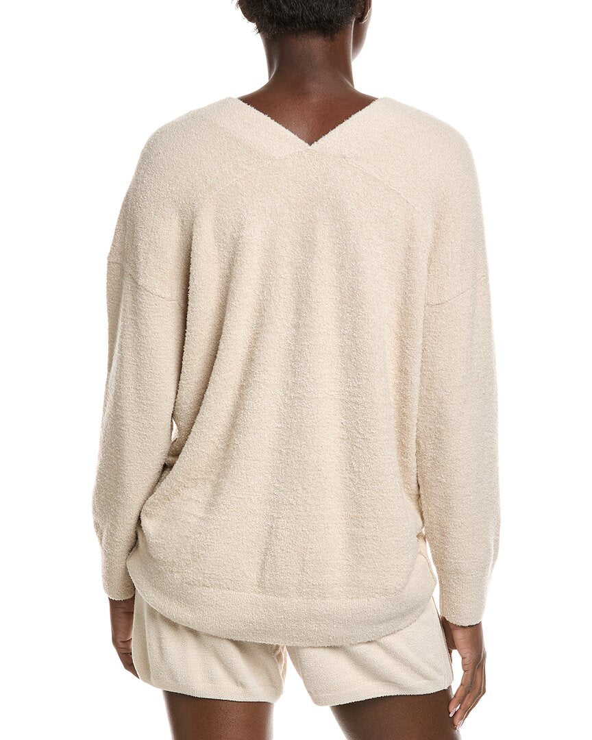 Barefoot Dreams Cozychic Lite V-Neck Seamed Pullover