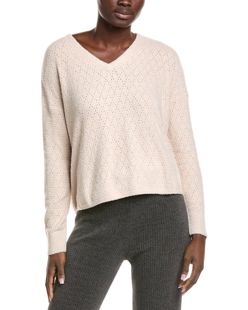 Barefoot Dreams Barefoot Dreams Cozychic Lite Diamond Pointelle Pullover
