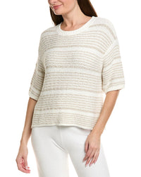 Barefoot Dreams Boucle Striped Pullover
