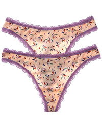 B.Tempt’D By Wacoal 2Pk Inspired Eyelet Thong