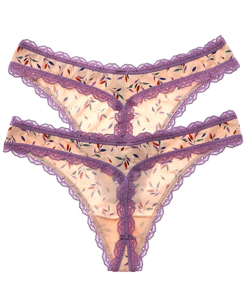 B.Tempt’D By Wacoal 2Pk Inspired Eyelet Thong
