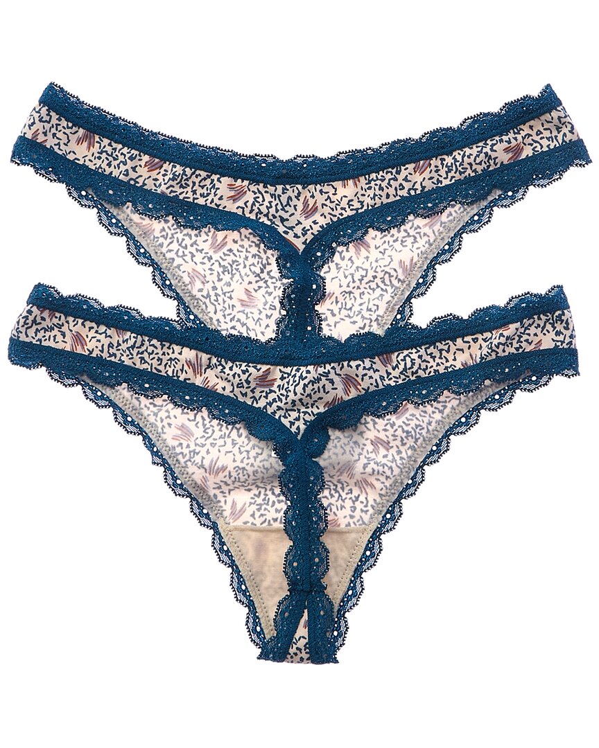 B.Tempt’D By Wacoal 2Pk Inspired Eyelet Thong