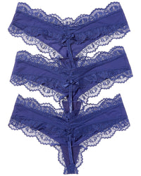 House Of Desire 3Pk Vera Micro & Lace G-String
