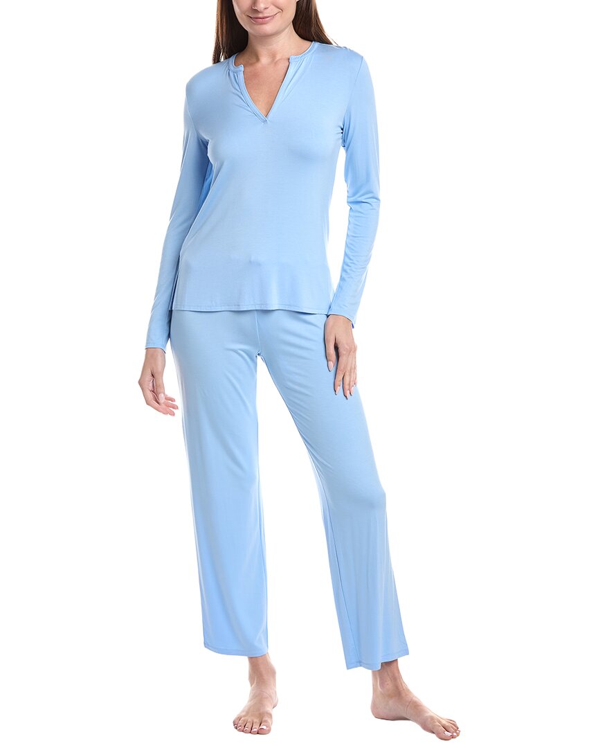 Natori 2Pc Feathers Essentials Pajama Pant Set