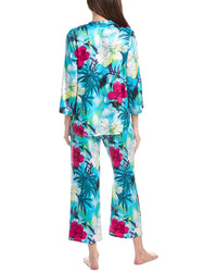 N Natori 2Pc Viva Printed Satin Pajama Set