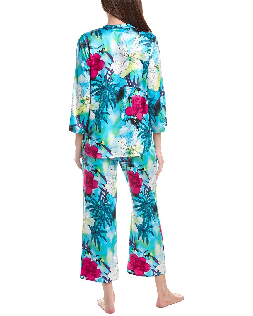 N Natori 2Pc Viva Printed Satin Pajama Set