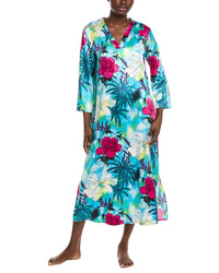 N Natori N Natori Viva Printed Satin Night Gown