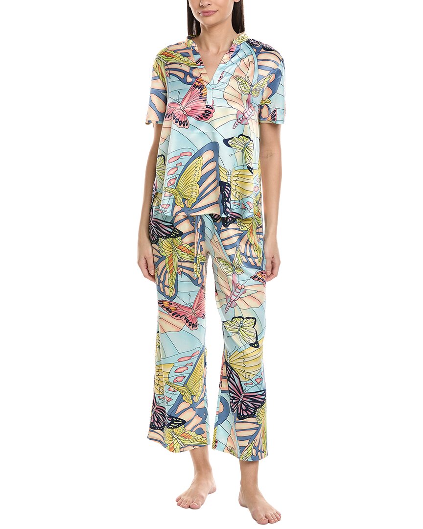 N Natori 2Pc Papillon Mandarin Pajama Set