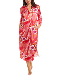 N Natori N Natori Magnolia Printed Satin Night Gown