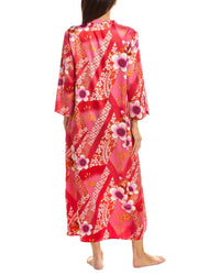 N Natori N Natori Magnolia Printed Satin Night Gown