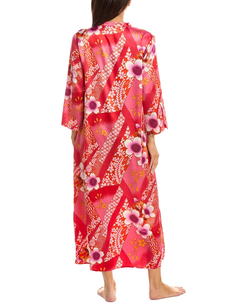 N Natori N Natori Magnolia Printed Satin Night Gown