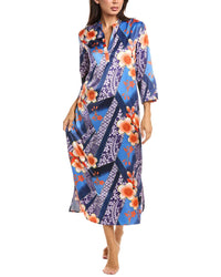 N Natori N Natori Magnolia Printed Satin Night Gown