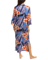 N Natori N Natori Magnolia Printed Satin Night Gown
