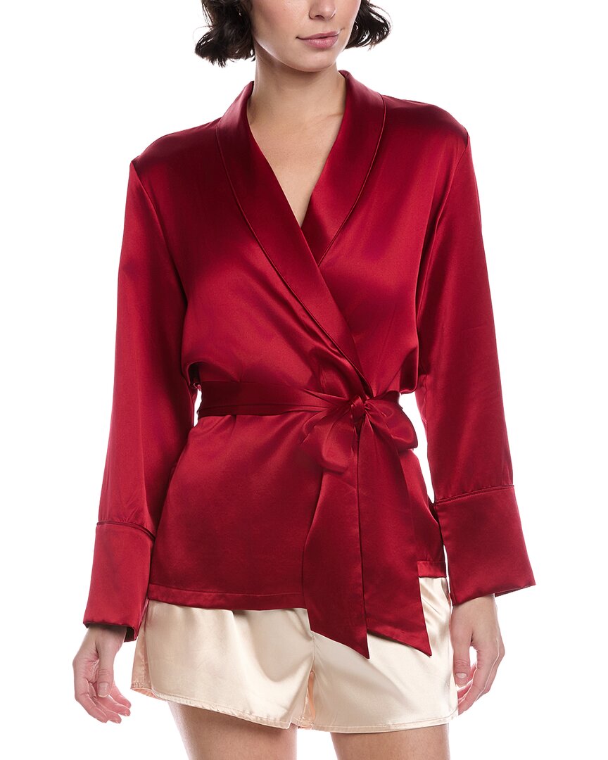 Petite Plume Mulberry Silk Short Robe