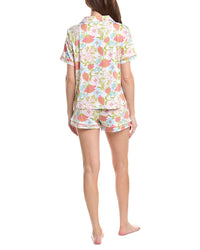 Vera Bradley 2Pc Notch Collar Top & Short Set