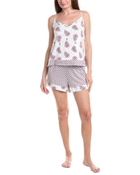 Vera Bradley Vera Bradley 3Pc Cami, Short & Pant Pajama Set